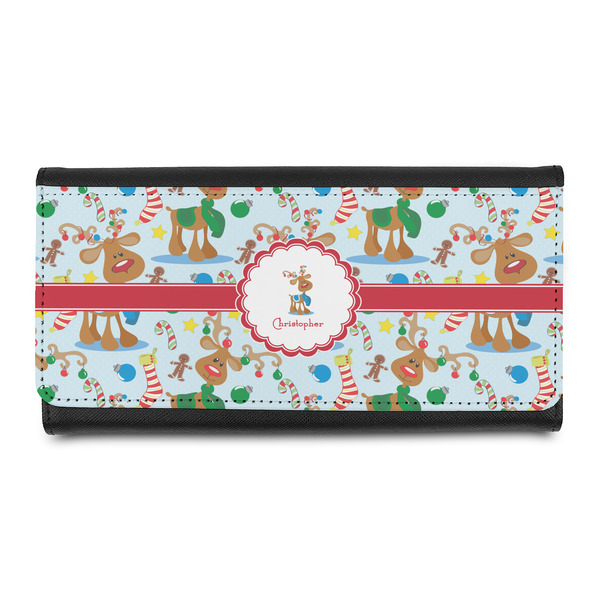 Custom Reindeer Leatherette Ladies Wallet (Personalized)