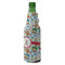 Reindeer Zipper Bottle Cooler - ANGLE (bottle)