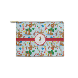 Reindeer Zipper Pouch - Small - 8.5"x6" (Personalized)