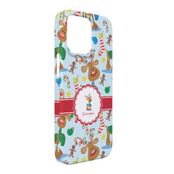 Reindeer iPhone Case - Plastic - iPhone 13 Pro Max (Personalized)