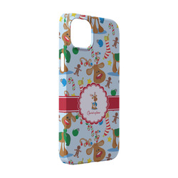 Reindeer iPhone Case - Plastic - iPhone 14 (Personalized)
