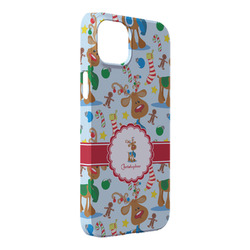 Reindeer iPhone Case - Plastic - iPhone 14 Pro Max (Personalized)