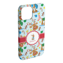Reindeer iPhone Case - Plastic - iPhone 15 Plus (Personalized)