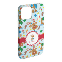 Reindeer iPhone Case - Plastic - iPhone 15 Pro Max (Personalized)