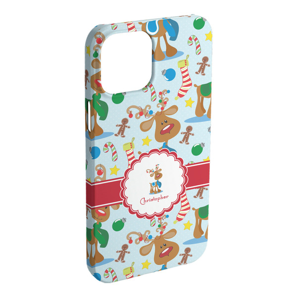 Custom Reindeer iPhone Case - Plastic - iPhone 15 Pro Max (Personalized)
