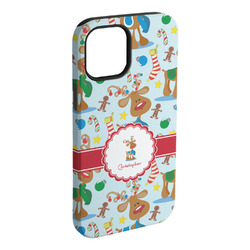 Reindeer iPhone Case - Rubber Lined - iPhone 15 Pro Max (Personalized)