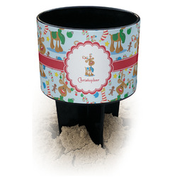 Reindeer Black Beach Spiker Drink Holder (Personalized)