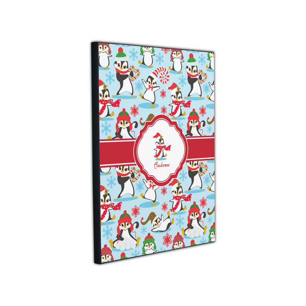 Christmas Penguins 11x14 Wood Print - Angle View