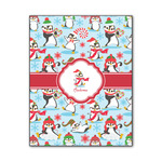 Christmas Penguins Wood Print - 11x14 (Personalized)