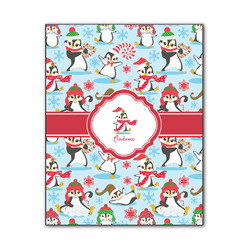 Christmas Penguins Wood Print - 11x14 (Personalized)