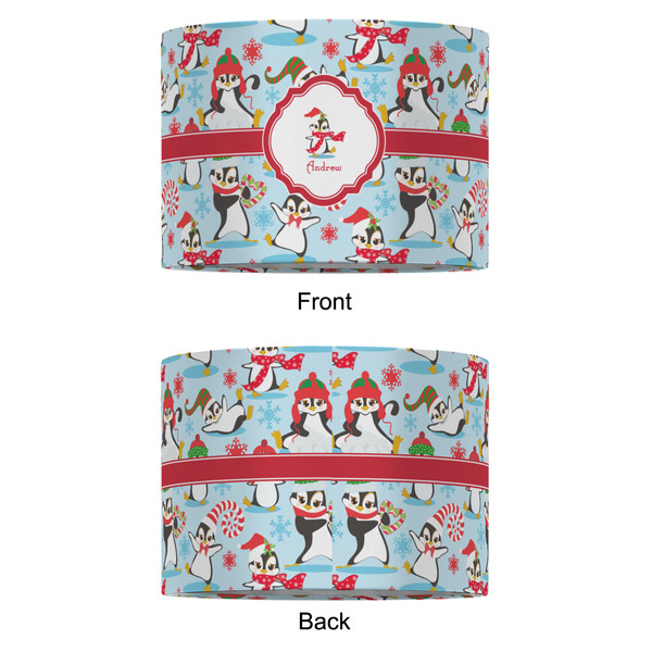 Christmas Penguins 12" Drum Lampshade - APPROVAL (Fabric)