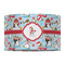 Christmas Penguins 12" Drum Lampshade - FRONT (Fabric)