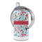 Christmas Penguins 12 oz Stainless Steel Sippy Cups - FULL (back angle)