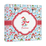 Christmas Penguins Canvas Print - 12x12 (Personalized)