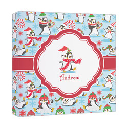 Christmas Penguins Canvas Print - 12x12 (Personalized)