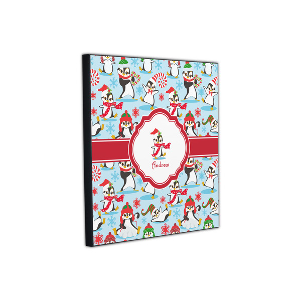 Christmas Penguins 12x12 Wood Print - Angle View