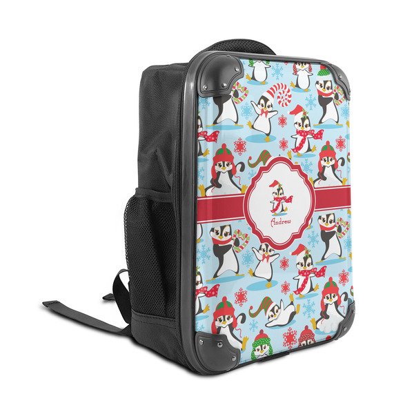 Christmas Penguins 15" Backpack - ANGLE VIEW