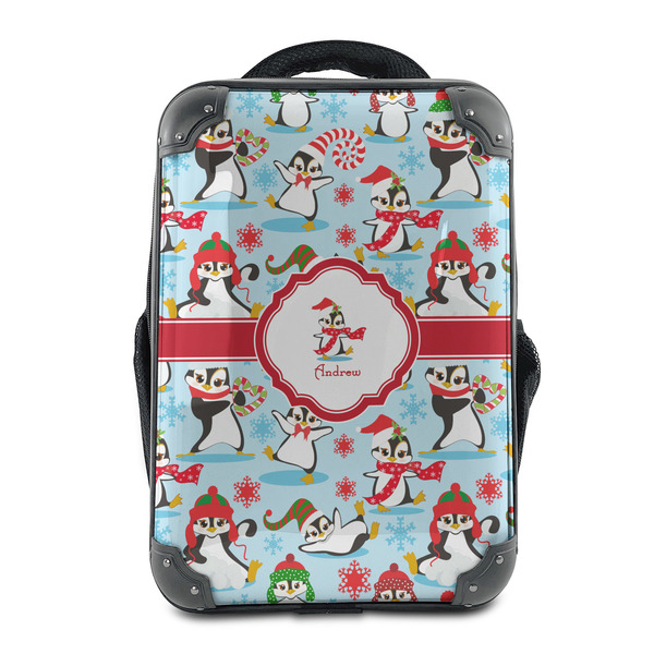Custom Christmas Penguins 15" Hard Shell Backpack (Personalized)