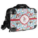 Christmas Penguins Hard Shell Briefcase - 15" (Personalized)