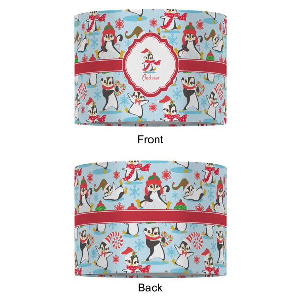 Christmas Penguins 16" Drum Lampshade - APPROVAL (Fabric)