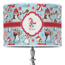 Christmas Penguins Drum Lamp Shade (Personalized)