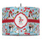 Christmas Penguins Drum Pendant Lamp (Personalized)