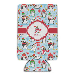 Christmas Penguins Can Cooler (Personalized)