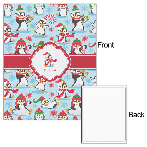 Christmas Penguins 16x20 - Matte Poster - Front & Back