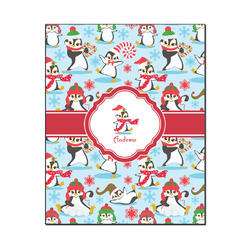 Christmas Penguins Wood Print - 16x20 (Personalized)