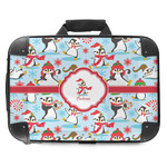 Christmas Penguins Hard Shell Briefcase - 18" (Personalized)