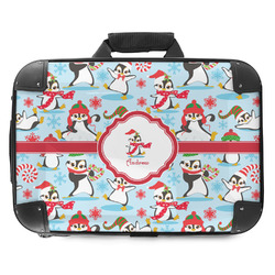 Christmas Penguins Hard Shell Briefcase - 18" (Personalized)