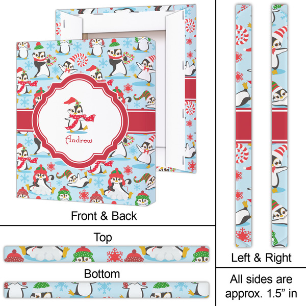 Christmas Penguins 20x24 - Canvas Print - Approval