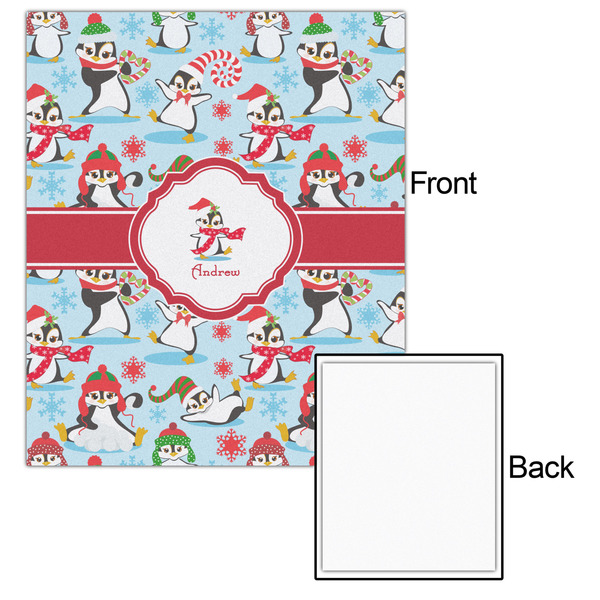 Christmas Penguins 20x24 - Matte Poster - Front & Back