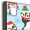 Christmas Penguins 20x24 Wood Print - Closeup