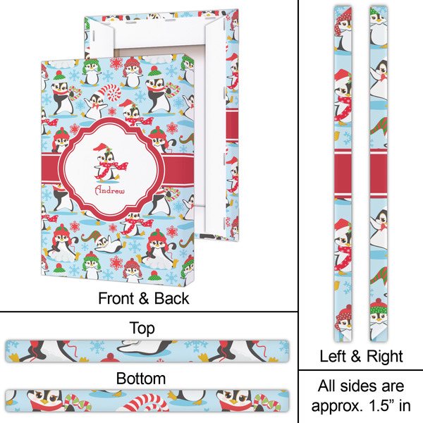 Christmas Penguins 20x30 - Canvas Print - Approval