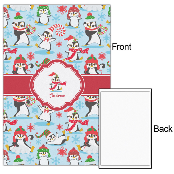 Christmas Penguins 20x30 - Matte Poster - Front & Back