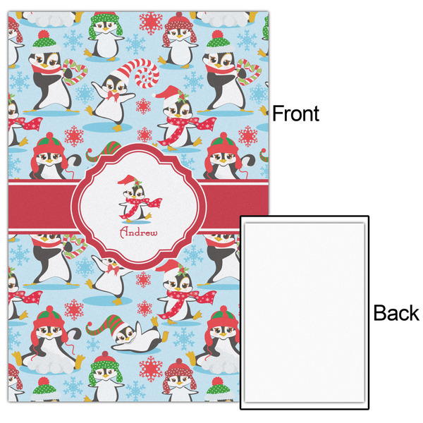 Christmas Penguins 24x36 - Matte Poster - Front & Back