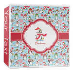 Christmas Penguins 3-Ring Binder - 2 inch (Personalized)