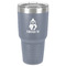 Christmas Penguins 30 oz Stainless Steel Tumbler - Grey - Single-Sided (Personalized)