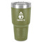 Christmas Penguins 30 oz Stainless Steel Tumbler - Olive - Single-Sided (Personalized)