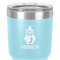 Christmas Penguins 30 oz Stainless Steel Ringneck Tumbler - Teal - Close Up