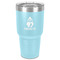 Christmas Penguins 30 oz Stainless Steel Tumbler - Teal - Single-Sided (Personalized)
