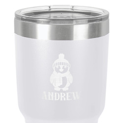 Christmas Penguins 30 oz Stainless Steel Tumbler - White - Double-Sided (Personalized)