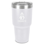 Christmas Penguins 30 oz Stainless Steel Tumbler - White - Single-Sided (Personalized)