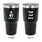 Christmas Penguins 30 oz Stainless Steel Ringneck Tumblers - Black - Double Sided - APPROVAL