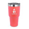 Christmas Penguins 30 oz Stainless Steel Ringneck Tumblers - Coral - FRONT