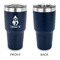 Christmas Penguins 30 oz Stainless Steel Ringneck Tumblers - Navy - Single Sided - APPROVAL