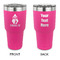 Christmas Penguins 30 oz Stainless Steel Ringneck Tumblers - Pink - Double Sided - APPROVAL