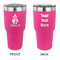 Christmas Penguins 30 oz Stainless Steel Tumbler - Pink - Double Sided (Personalized)