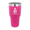 Christmas Penguins 30 oz Stainless Steel Ringneck Tumblers - Pink - FRONT